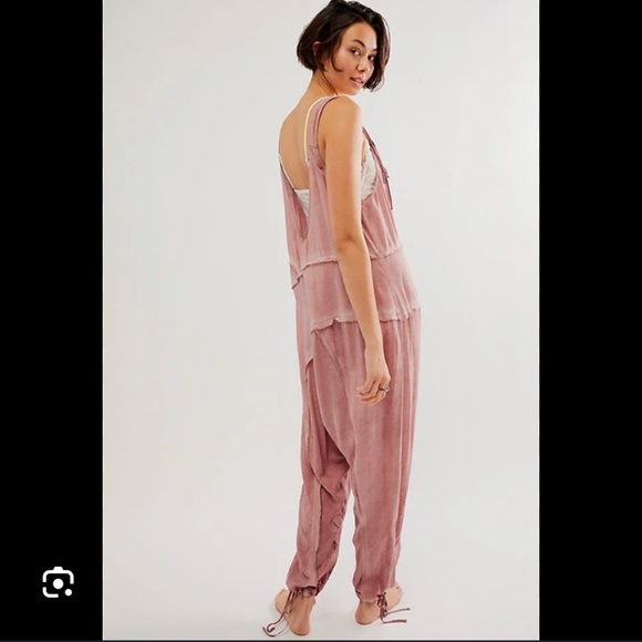 FP Fine Arts Intimatley Rose Mauve Boho Cottage Core Slouch Lightweight Beach XS - Picture 5 of 7